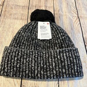 NWT Lululemon Athletica Black and Gray Knit Beanie